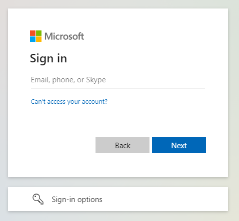 Browser Login for ID Provider = Azure